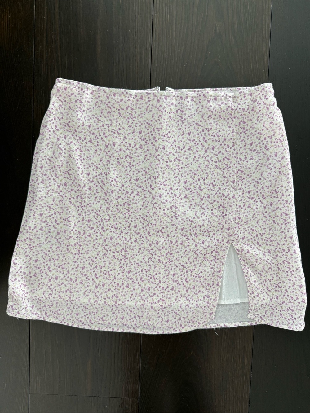Aritzia Floral Purple Skirt